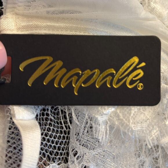 Mapale NWT Bra, Skirt & Thong Set White - Size S/M - Picture 7 of 10